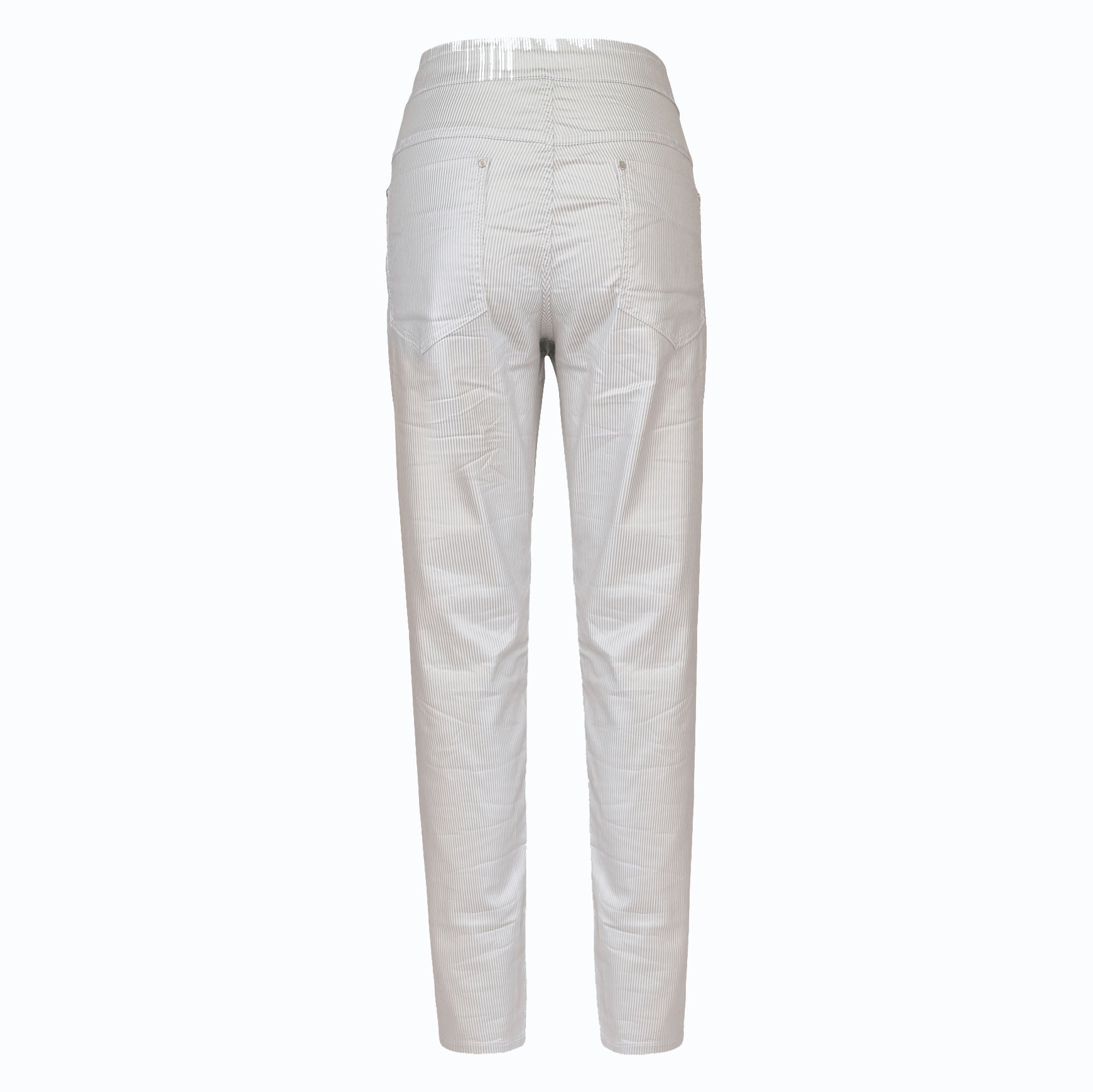 Alembika Pant, Stretch Jeans, Silver/White Pinstripe L & XL – Santa Fe  Weaving Gallery