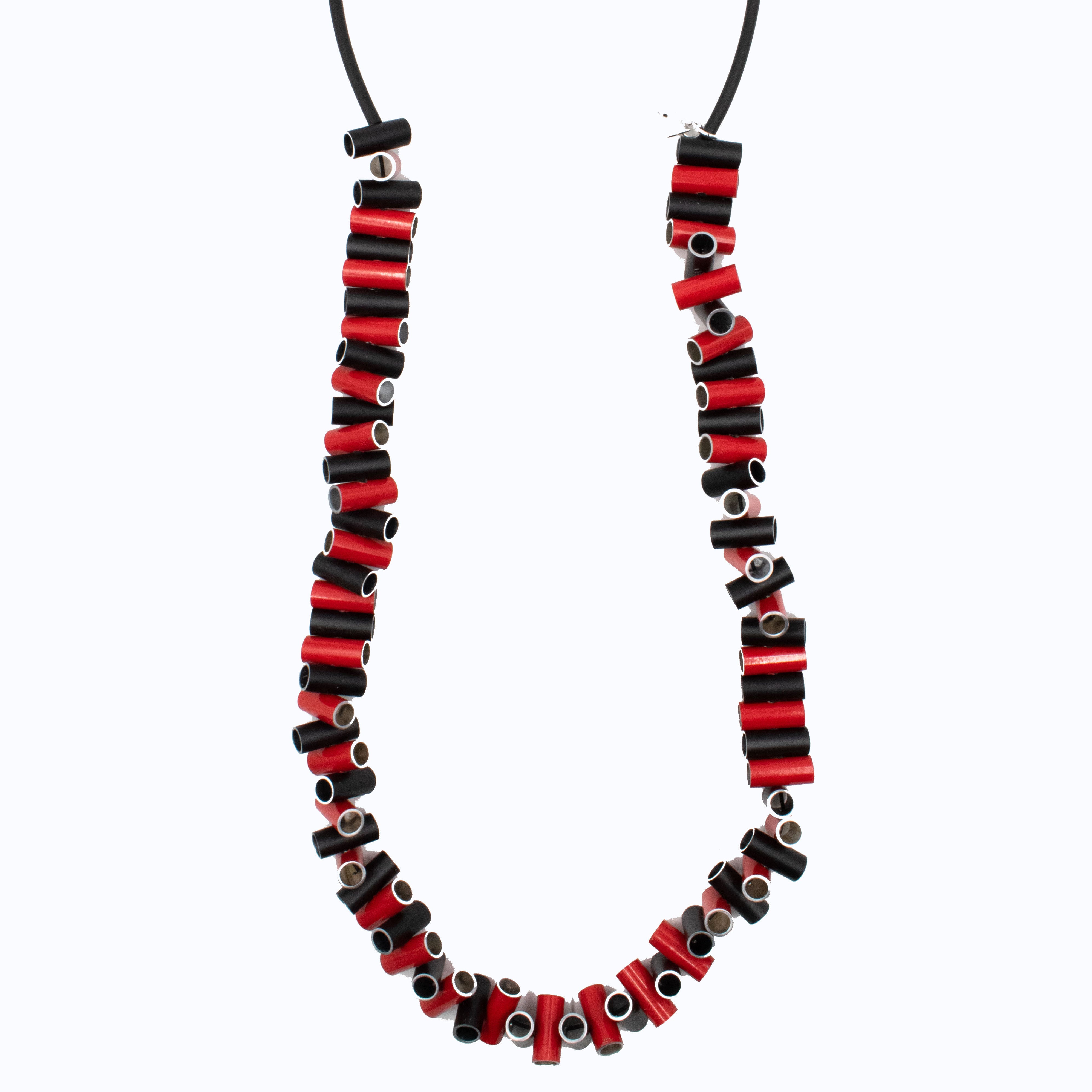 Christina Brampti Necklace, Long, Red/Black